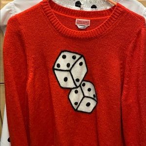 Kate Spade dice sweater